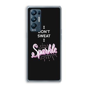 CaseCompany Sparkle quote: Oppo Find X3 Neo Transparant Hoesje