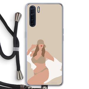 CaseCompany One of a kind: Oppo A91 Transparant Hoesje met koord