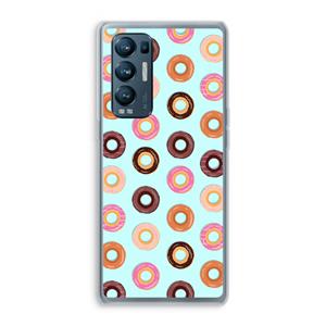 CaseCompany Donuts: Oppo Find X3 Neo Transparant Hoesje