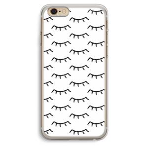 CaseCompany Wimpers: iPhone 6 Plus / 6S Plus Transparant Hoesje