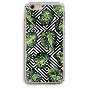 CaseCompany Geometrische jungle: iPhone 6 Plus / 6S Plus Transparant Hoesje