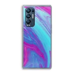 CaseCompany Zweverige regenboog: Oppo Find X3 Neo Transparant Hoesje