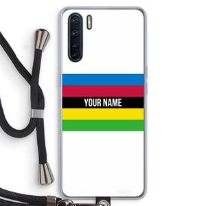 CaseCompany WK Wielrennen: Oppo A91 Transparant Hoesje met koord