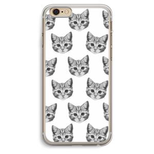 CaseCompany Kitten: iPhone 6 Plus / 6S Plus Transparant Hoesje