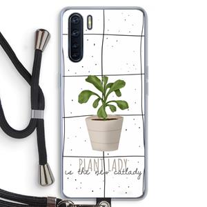 CaseCompany Kamerplant op vensterruit: Oppo A91 Transparant Hoesje met koord
