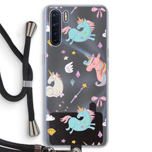 CaseCompany Fantasiewereld: Oppo A91 Transparant Hoesje met koord