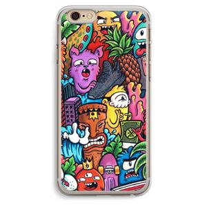 CaseCompany Vexx Mixtape: iPhone 6 Plus / 6S Plus Transparant Hoesje