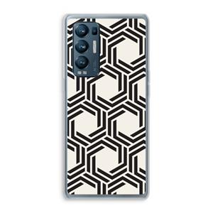 CaseCompany Geometrisch patroon: Oppo Find X3 Neo Transparant Hoesje