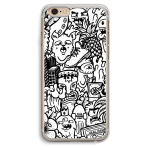 CaseCompany Vexx Mixtape #2: iPhone 6 Plus / 6S Plus Transparant Hoesje