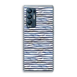 CaseCompany Verrassende lijnen: Oppo Find X3 Neo Transparant Hoesje
