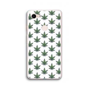 CaseCompany Weed: Google Pixel 3 XL Transparant Hoesje