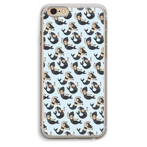 CaseCompany Zeemeermin: iPhone 6 Plus / 6S Plus Transparant Hoesje