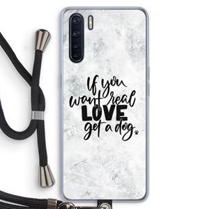 CaseCompany Partner in crime: Oppo A91 Transparant Hoesje met koord