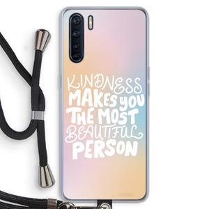 CaseCompany The prettiest: Oppo A91 Transparant Hoesje met koord