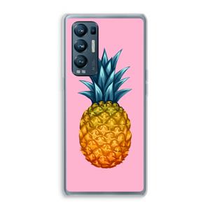 CaseCompany Grote ananas: Oppo Find X3 Neo Transparant Hoesje