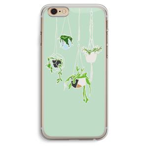 CaseCompany Hang In There: iPhone 6 Plus / 6S Plus Transparant Hoesje