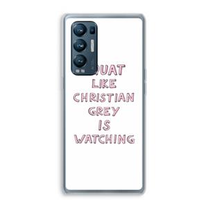 CaseCompany Christian Grey: Oppo Find X3 Neo Transparant Hoesje