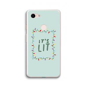 CaseCompany It's Lit: Google Pixel 3 XL Transparant Hoesje