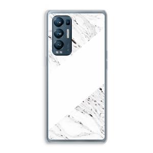CaseCompany Biggest stripe: Oppo Find X3 Neo Transparant Hoesje