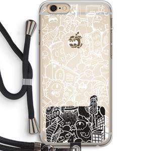 CaseCompany Vexx City #2: iPhone 6 PLUS / 6S PLUS Transparant Hoesje met koord