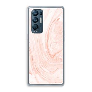 CaseCompany Peach bath: Oppo Find X3 Neo Transparant Hoesje
