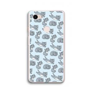 CaseCompany Poezen: Google Pixel 3 XL Transparant Hoesje