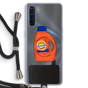 CaseCompany Ultra Sensitive: Oppo A91 Transparant Hoesje met koord