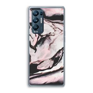 CaseCompany Roze stroom: Oppo Find X3 Neo Transparant Hoesje