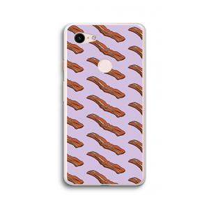 CaseCompany Bacon to my eggs #2: Google Pixel 3 XL Transparant Hoesje