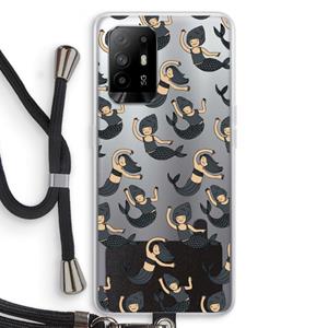 CaseCompany Zeemeermin: Oppo A95 5G Transparant Hoesje met koord