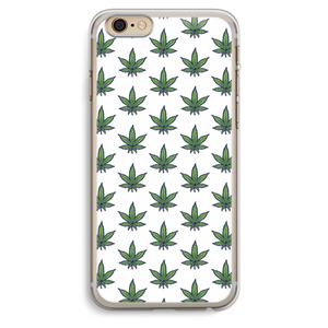 CaseCompany Weed: iPhone 6 Plus / 6S Plus Transparant Hoesje