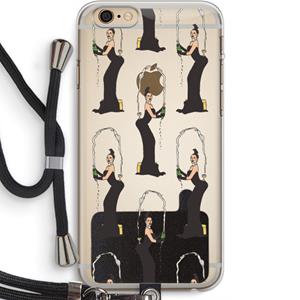 CaseCompany Pop Some Kim: iPhone 6 PLUS / 6S PLUS Transparant Hoesje met koord