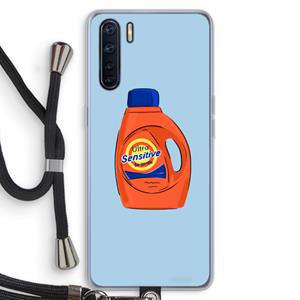 CaseCompany Ultra Sensitive: Oppo A91 Transparant Hoesje met koord