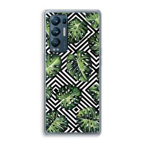 CaseCompany Geometrische jungle: Oppo Find X3 Neo Transparant Hoesje