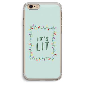 CaseCompany It's Lit: iPhone 6 Plus / 6S Plus Transparant Hoesje
