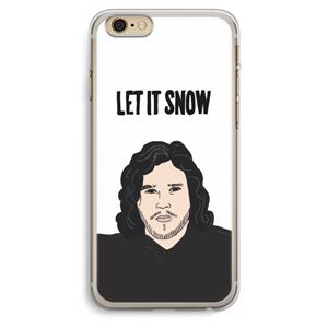 CaseCompany Let It Snow: iPhone 6 Plus / 6S Plus Transparant Hoesje