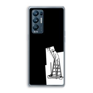CaseCompany Musketon Painter: Oppo Find X3 Neo Transparant Hoesje
