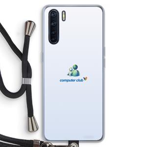 CaseCompany MSN: Oppo A91 Transparant Hoesje met koord