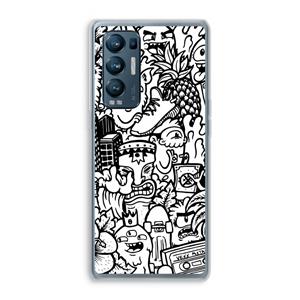 CaseCompany Vexx Mixtape #2: Oppo Find X3 Neo Transparant Hoesje