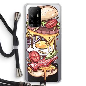 CaseCompany Diet Coke Please: Oppo A95 5G Transparant Hoesje met koord
