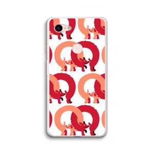 CaseCompany Dogs: Google Pixel 3 XL Transparant Hoesje