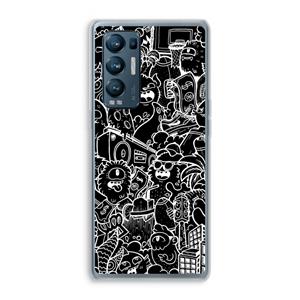 CaseCompany Vexx Black City : Oppo Find X3 Neo Transparant Hoesje