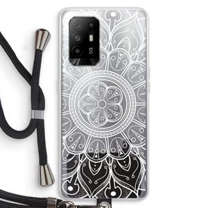 CaseCompany Roses Are Red: Oppo A95 5G Transparant Hoesje met koord