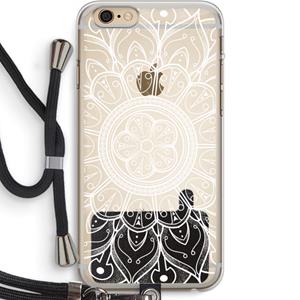 CaseCompany Roses Are Red: iPhone 6 PLUS / 6S PLUS Transparant Hoesje met koord