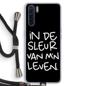 CaseCompany De Sleur: Oppo A91 Transparant Hoesje met koord