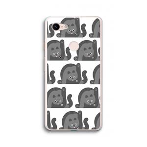 CaseCompany Cats: Google Pixel 3 XL Transparant Hoesje