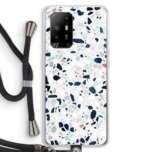 CaseCompany Terrazzo N°1: Oppo A95 5G Transparant Hoesje met koord
