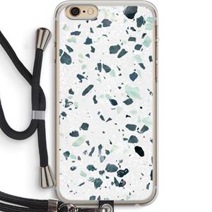 CaseCompany Terrazzo N°2: iPhone 6 PLUS / 6S PLUS Transparant Hoesje met koord