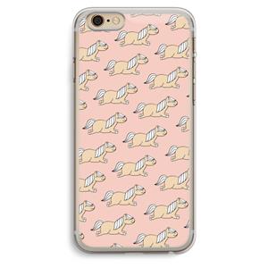 CaseCompany Ponys: iPhone 6 Plus / 6S Plus Transparant Hoesje