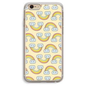 CaseCompany Regenboog: iPhone 6 Plus / 6S Plus Transparant Hoesje